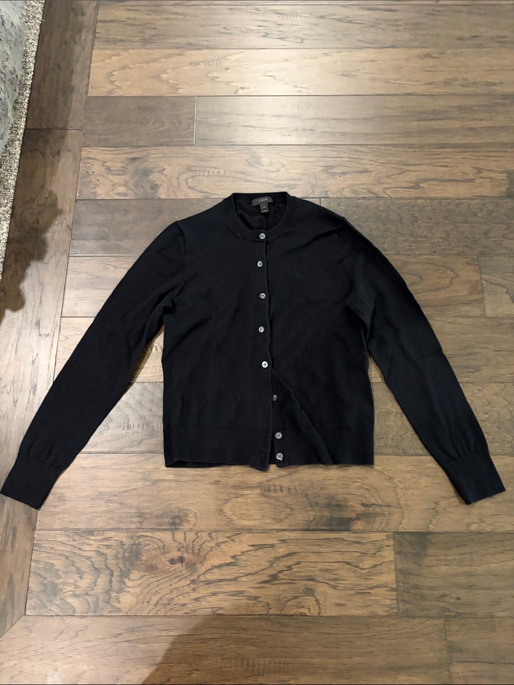 JCrew Black Jackie Cardigan Sz M